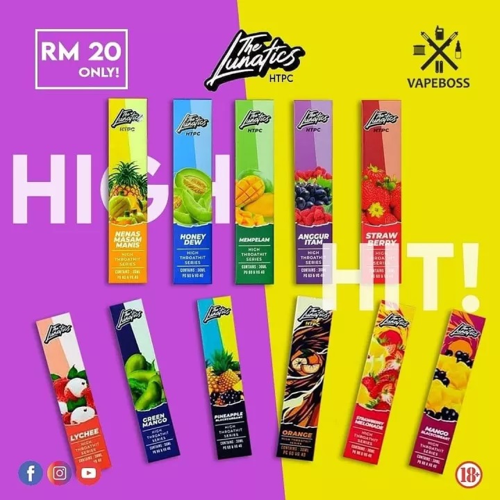 The Lunatics HTPC Fruity Series 30ml Genuine Stock Buy Now - Vape And Go