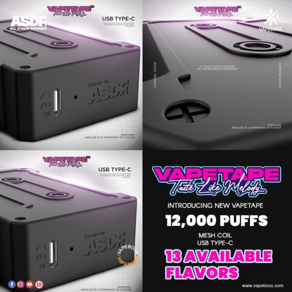 VAPETAPE 12000 PUFFS DISPOSABLE POD - Image 3