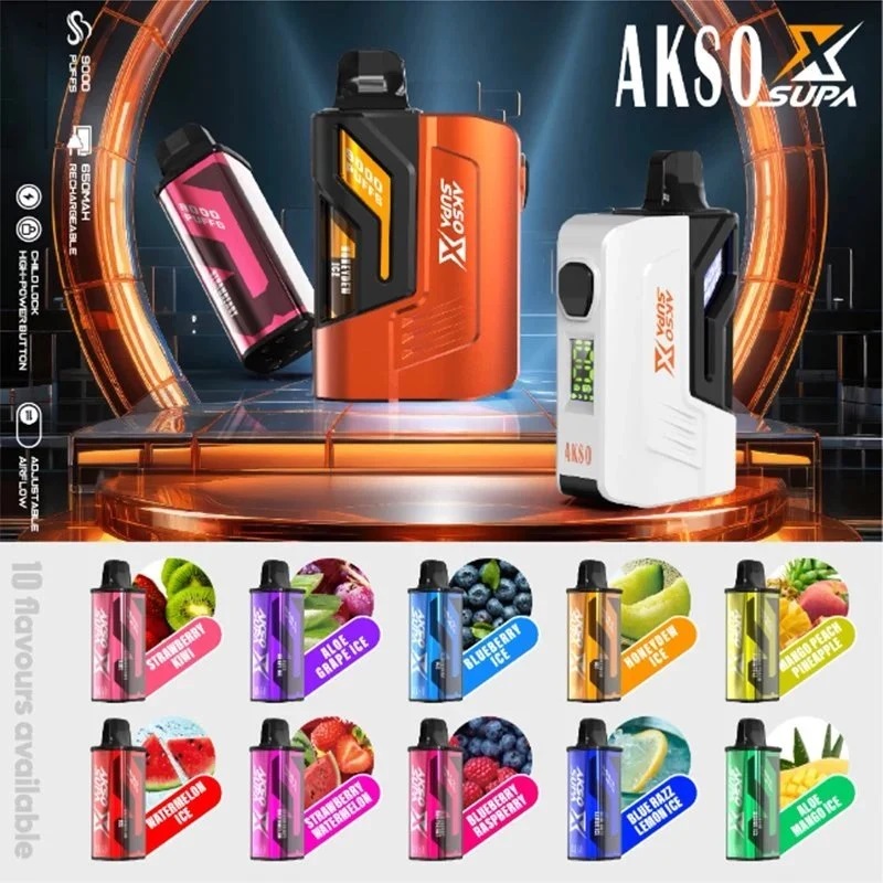 akso nutty tobacco Akso Supa Starter Kit 12000 Puff Akso Supa Pro / Supa Nova Genuine Stock  Buy Now