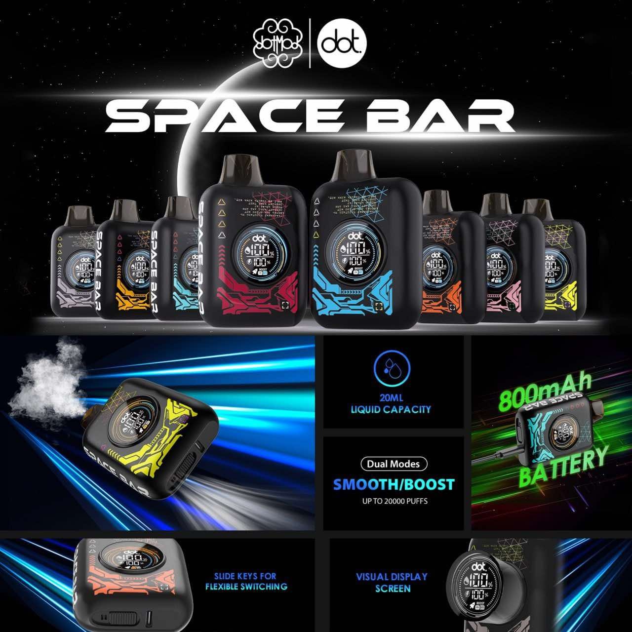 Dot 20k Disposable Space Bar 20000 Puffs Genuine Stock Buy Now - Vape And Go