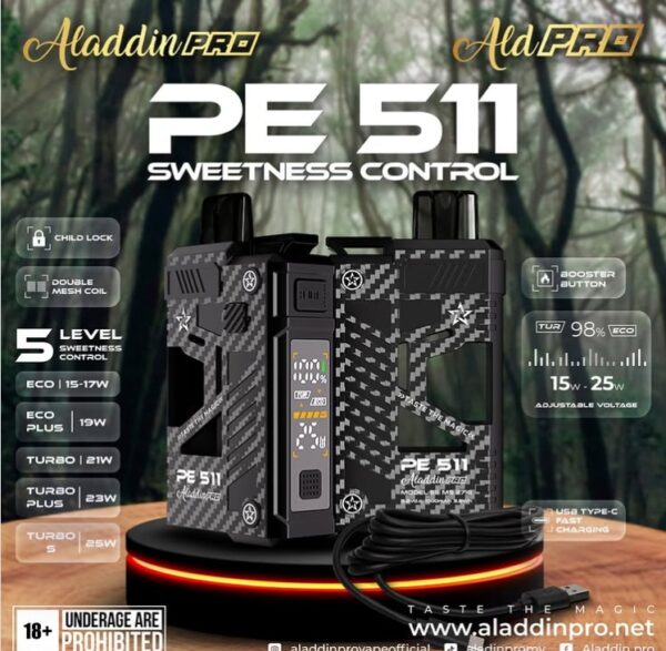 ALADDIN PRO PE511 18000 PUFFS Pre-Filled Cartridge Genuine Stock Buy Now - Image 3