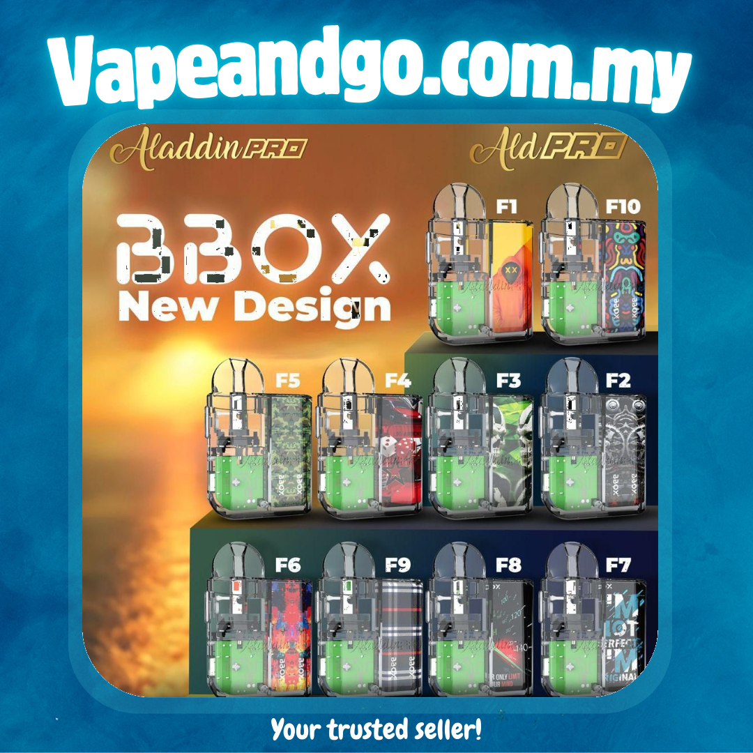Aladdin BBox Device 650mAh Built-In Battery (New Design 2025) Akta 852  Registered By Aladdin Pro Genuine Stock Buy Now - Vape And Go
