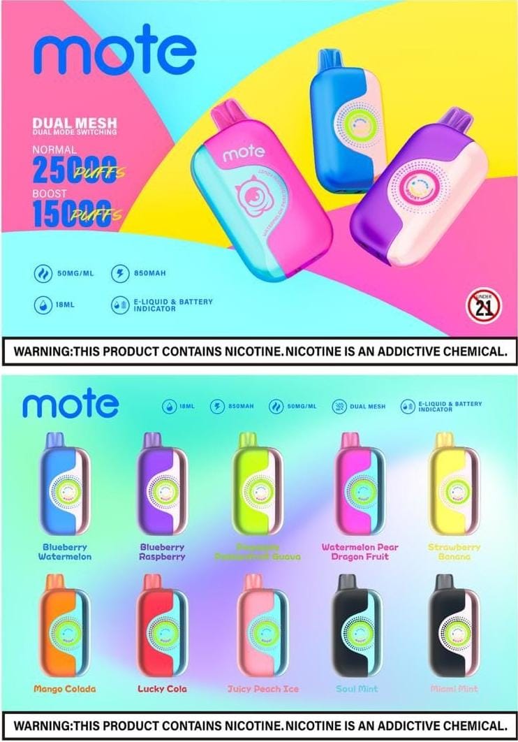 Mote 25k puffs Disposable Genuine Stock Buy Now - Image 3