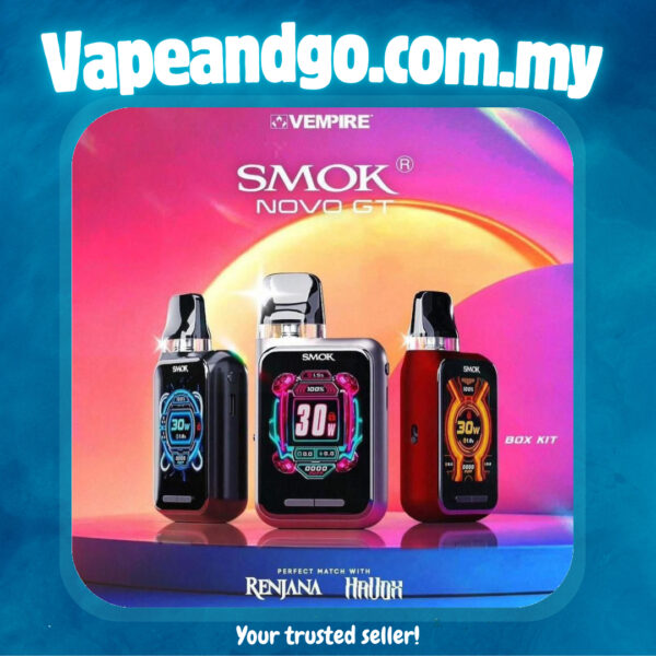 SMOK NOVO GT Box Kit & Cartridge Genuine Stock Buy Now - Vape And Go