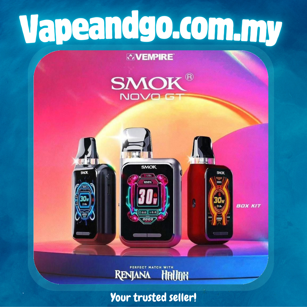 SMOK NOVO GT Box Kit & Cartridge Genuine Stock Buy Now - Vape And Go