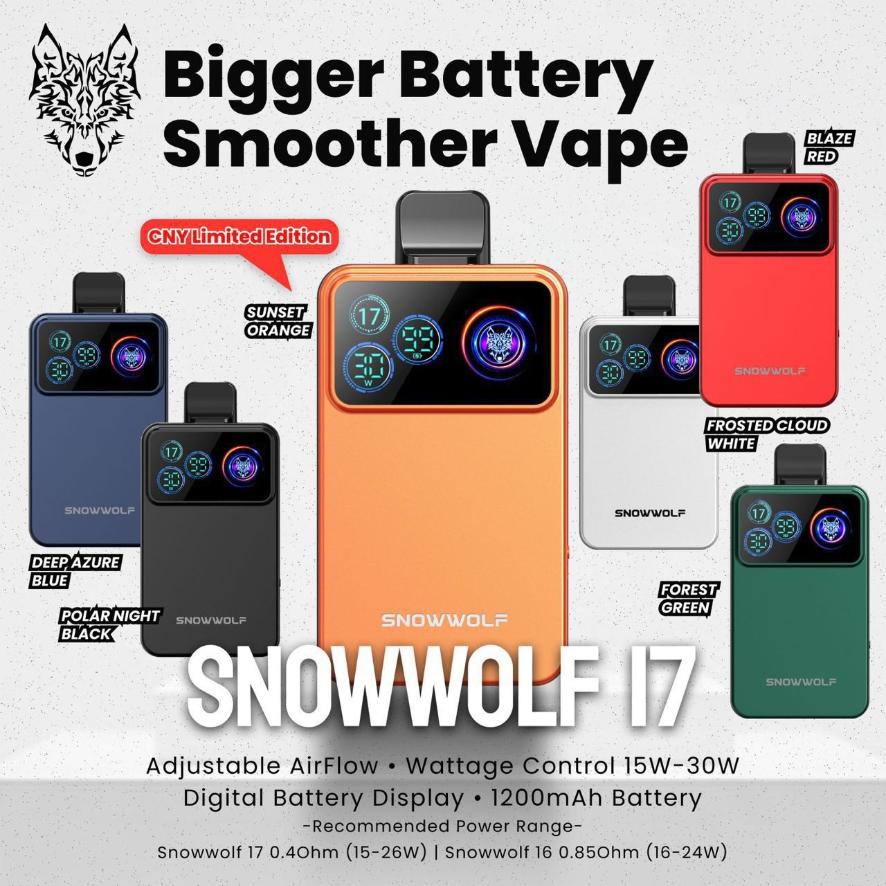 Snowwolf 17 Starter Kit Genuine Stock Buy Now