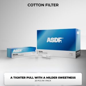 Alternative view of ASDF NEURA Cotton Filter 20pcs Per Pack Genuine Stock Buy Now