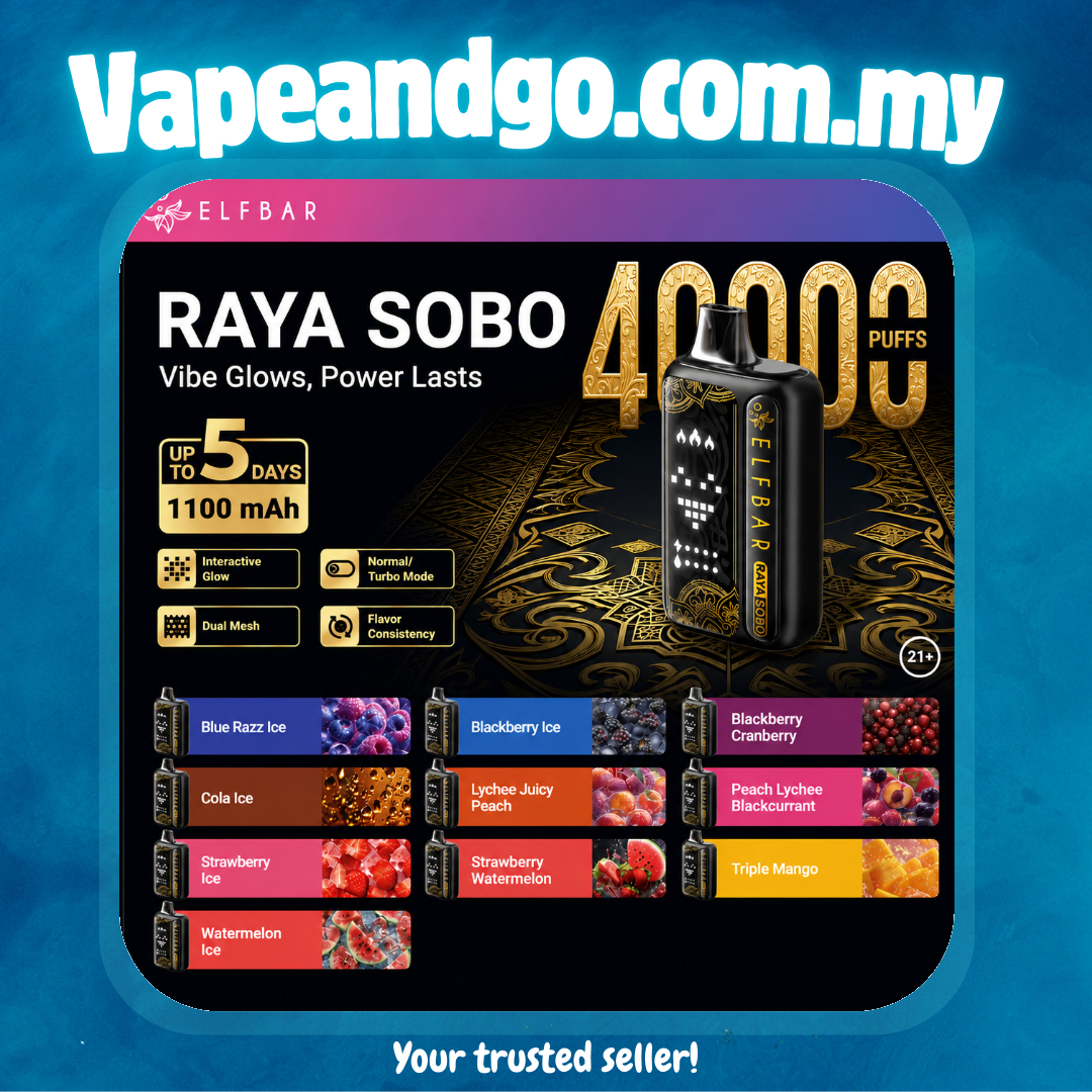 Elfbar Raya Sobo 40k Disposable Genuine Stock Buy Now
